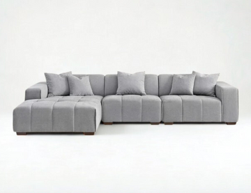 Sofista Leanord Left Corner Sofa in Cloudy Grey Boucle - Sofista Living LTD