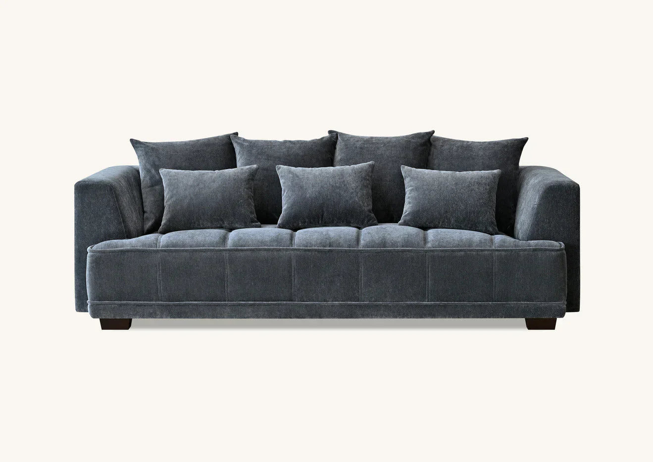 Gramercy Sofa in Steel Velvet