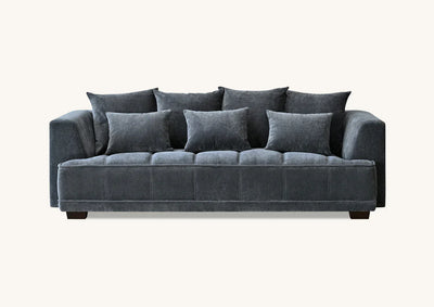 Gramercy Sofa in Steel Velvet