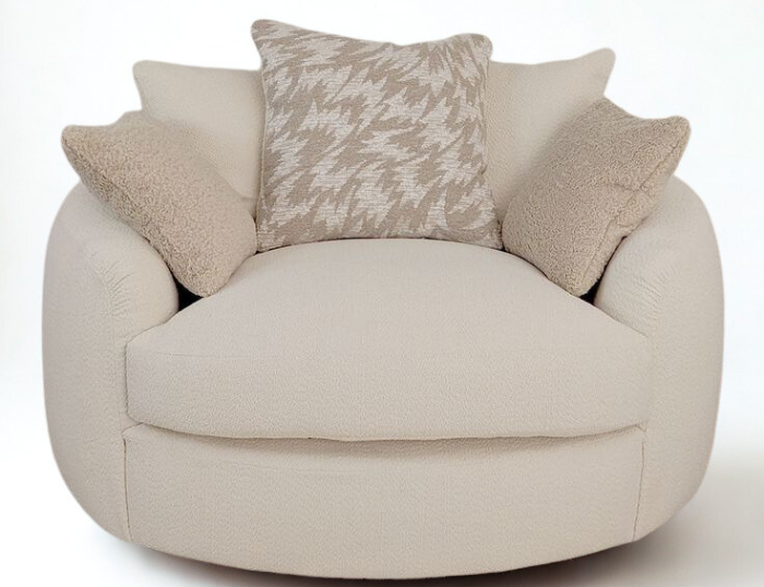 Sofista Cream Boucle Love Seat - Sofista Living LTD 