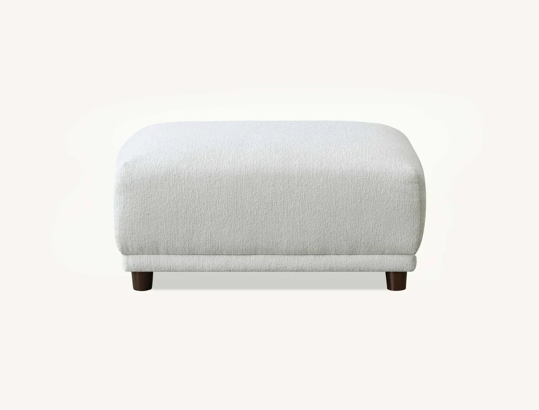 Lottie Footstool in Polar Boucle - Sofista Living LTD 