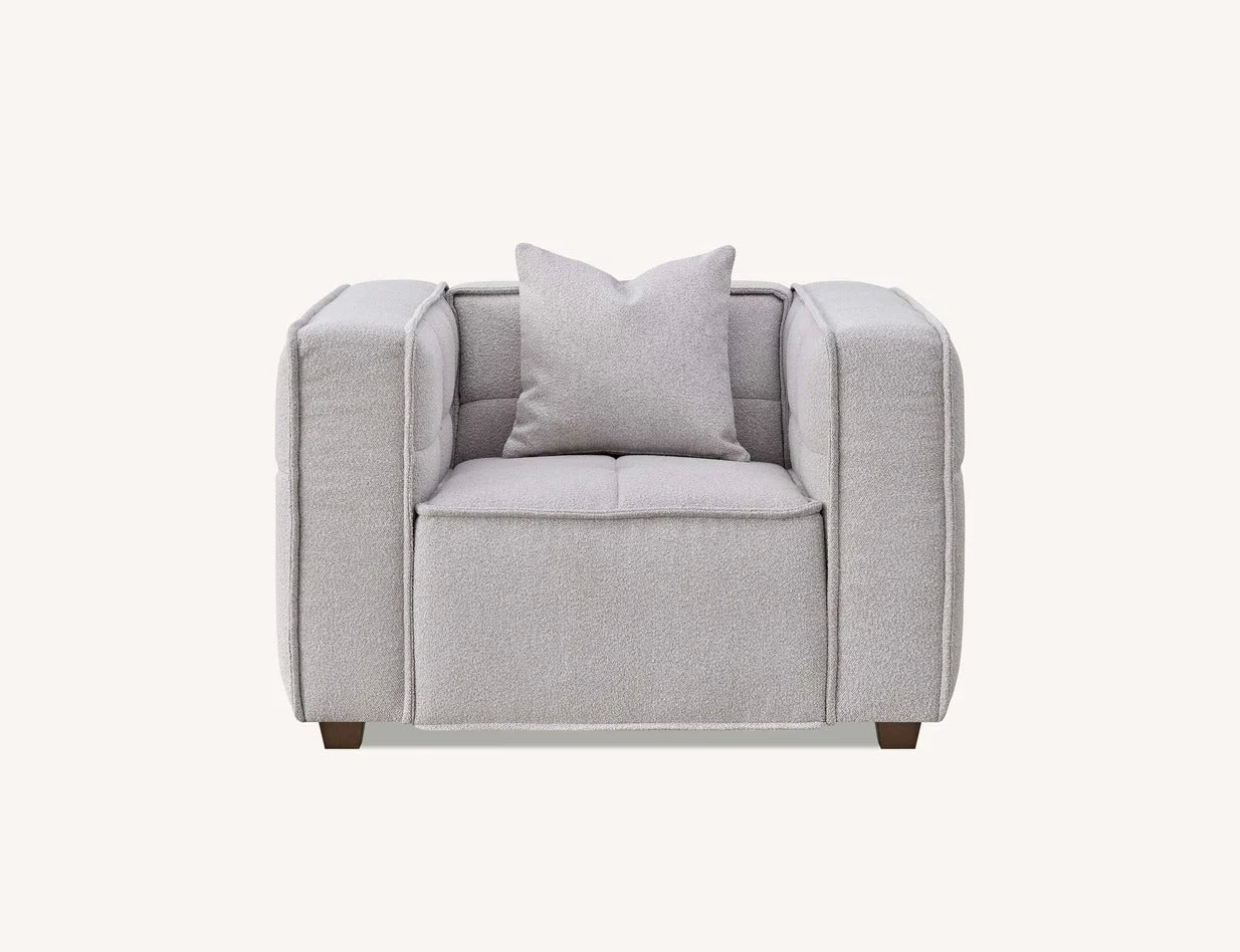 Murray Sofa in Putty Boucle Fabric