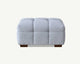 Tribeca Footstool in Pearl Boucle