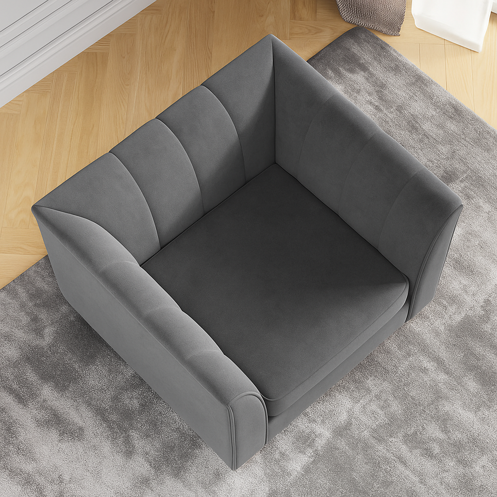 Sofista Aura 1 Seater Sofa – Modern Luxury Armchair with Flowing Lines for Contemporary Homes UK
