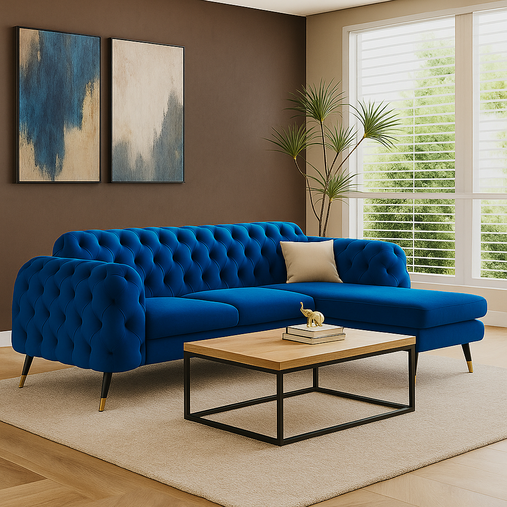 Sofista Prime L Shape Sofa – Bold Modern L-Shape Corner Sofa with Structured Design UK