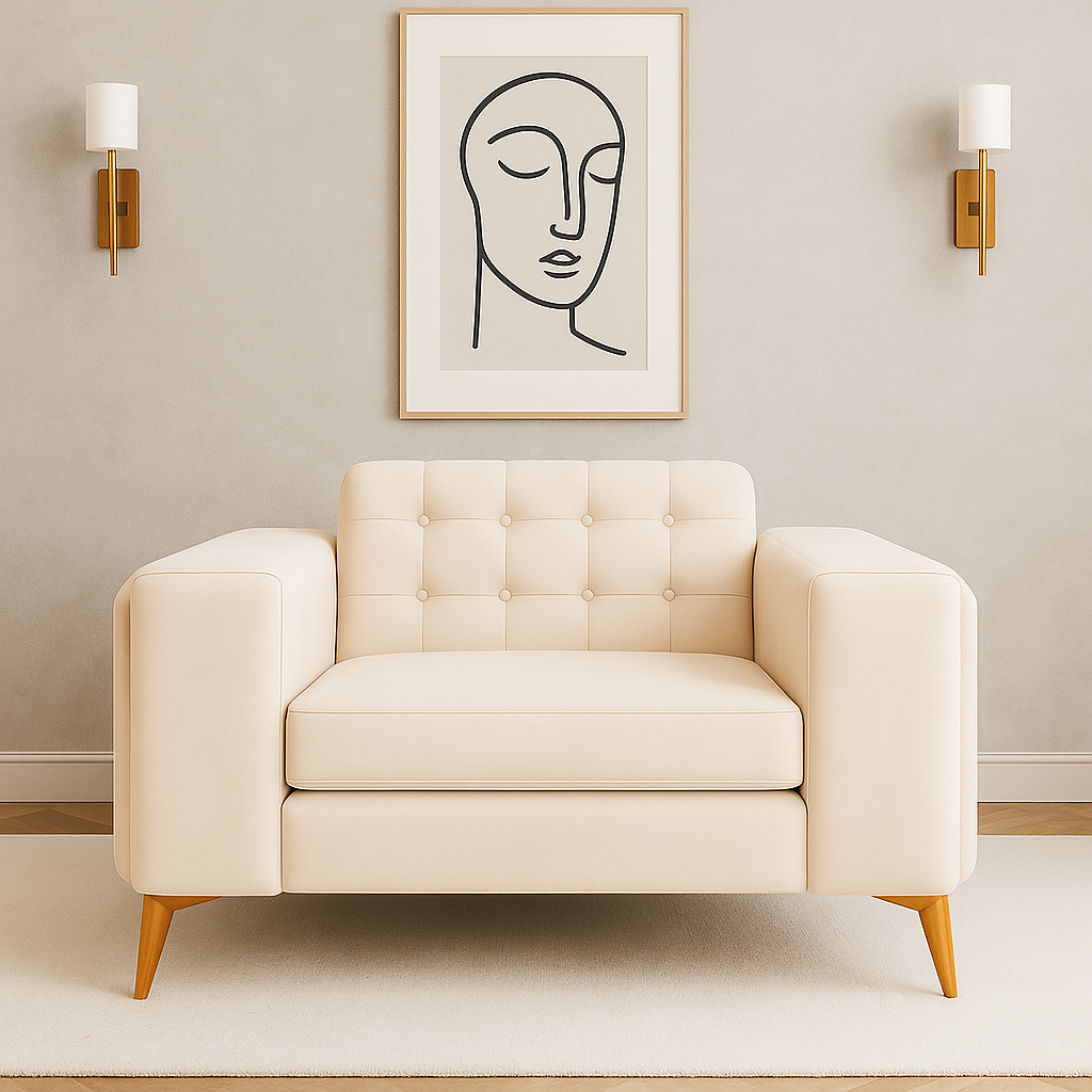 Sofista Luxe 1 Seater Sofa – Premium Luxury Armchair with Sumptuous Cushioning UK