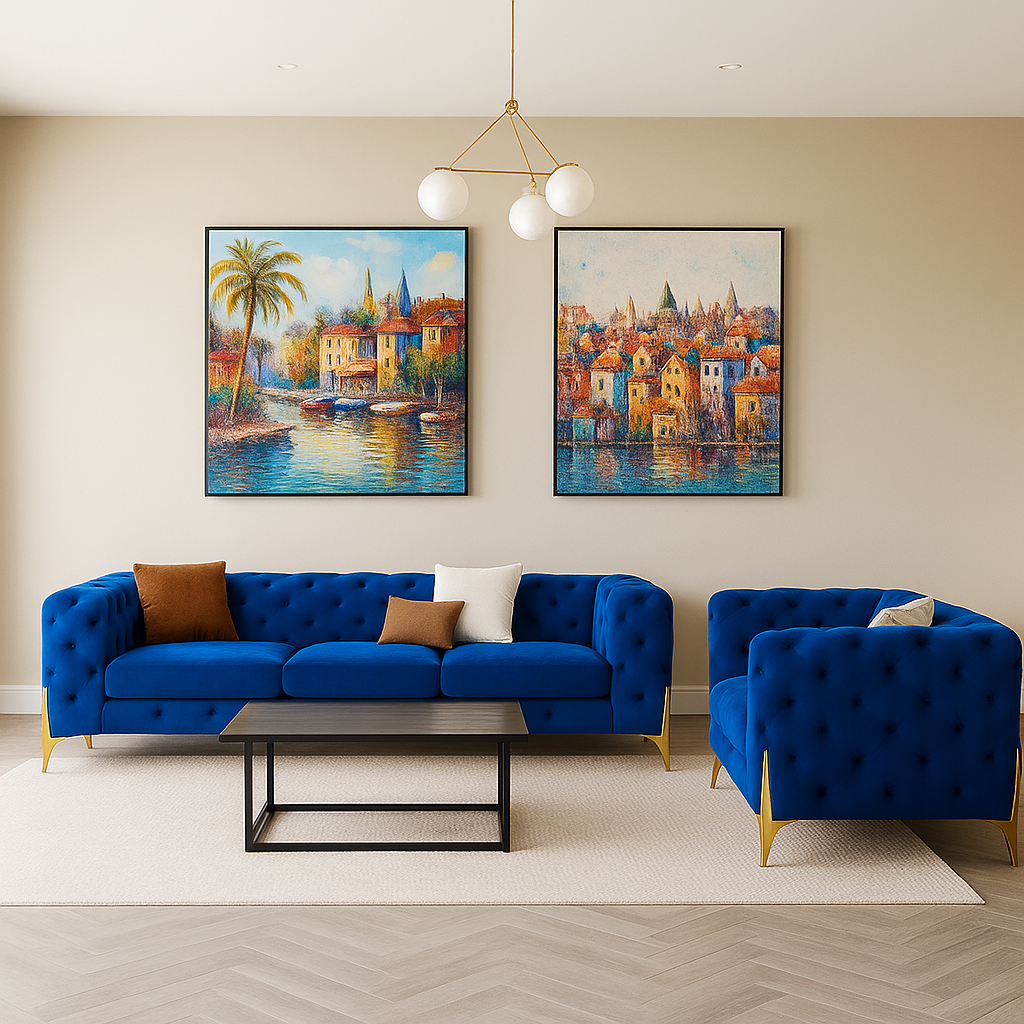 Ambassador Chesterfield Sofa 3 + 2 Seater - Sofista Living LTD 
