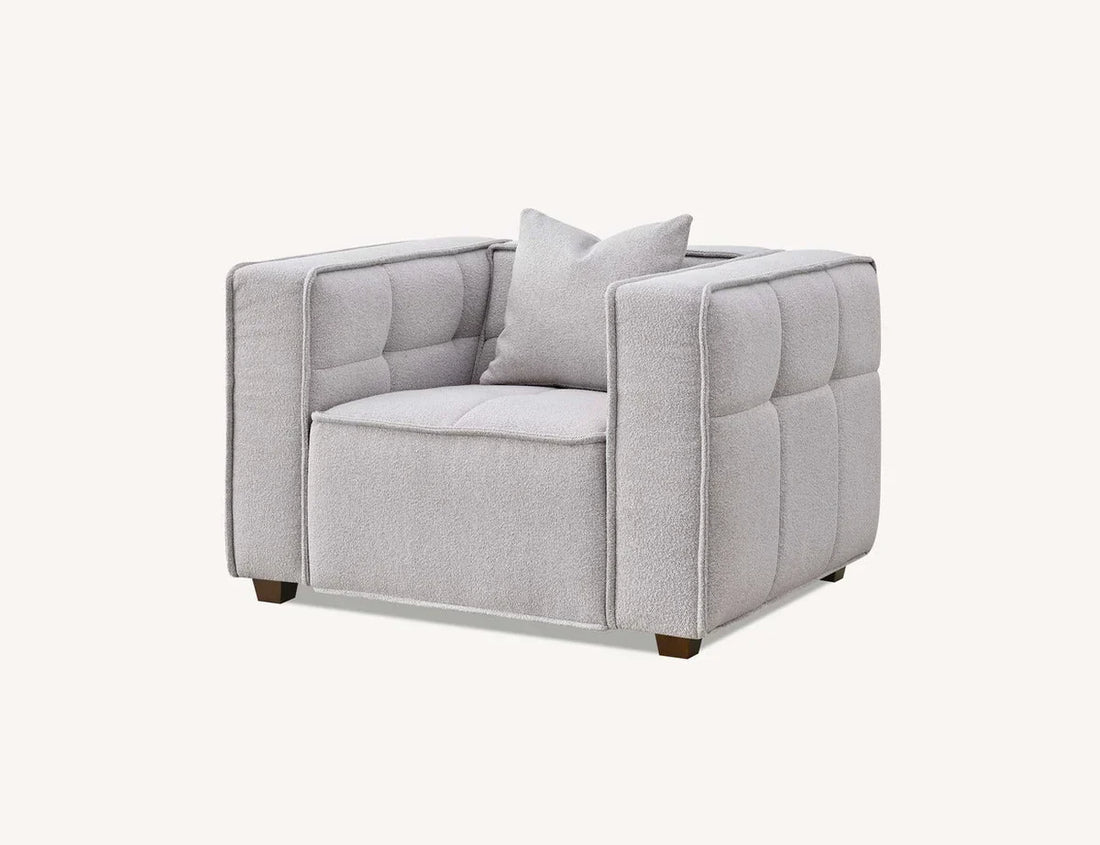 Sofista Murray Armchair in Putty Boucle Fabric - Sofista Living LTD 