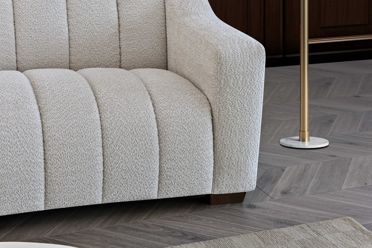 Astoria sofa in Oatmeal Boucle Fabric