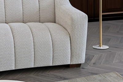 Astoria sofa in Oatmeal Boucle Fabric