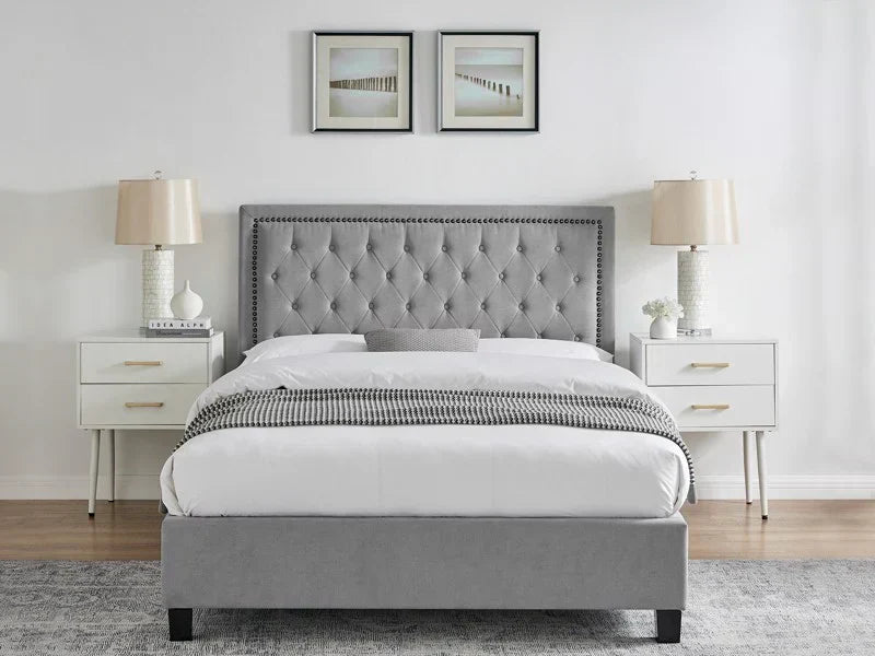 Barcelona Fabric Bed Frame - Sofista Living LTD 