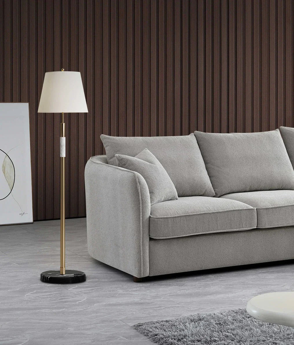 Rubin Right Corner Sofa in Charcoal Boucle