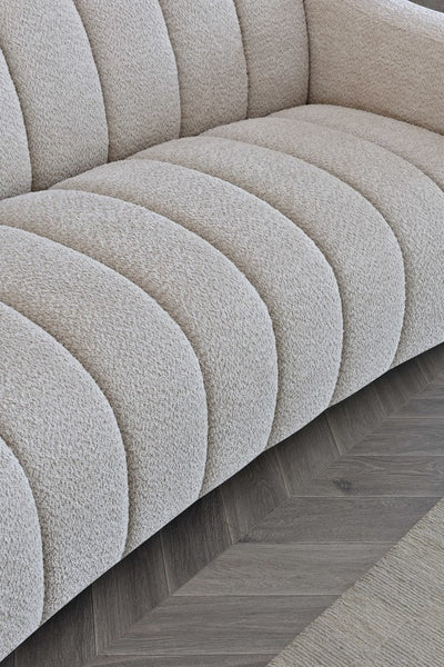 Astoria sofa in Oatmeal Boucle Fabric