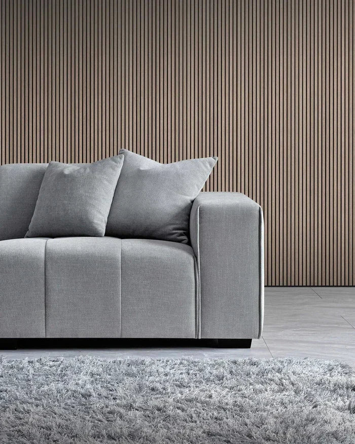 Sofista Leanord Left Corner Sofa in Cloudy Grey Boucle - Sofista Living LTD 