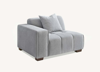 Leanord Corner Sofa in Cloudy Grey Boucle