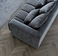 Gramercy Sofa in Steel Velvet - Sofista Living LTD 