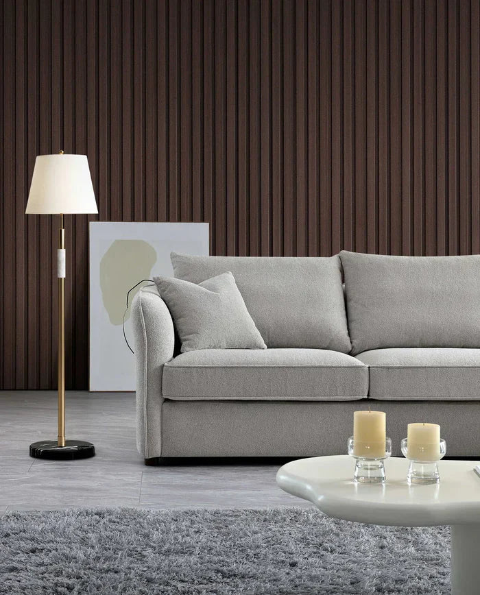 Sofista Rubin Right Corner Sofa in Charcoal Boucle