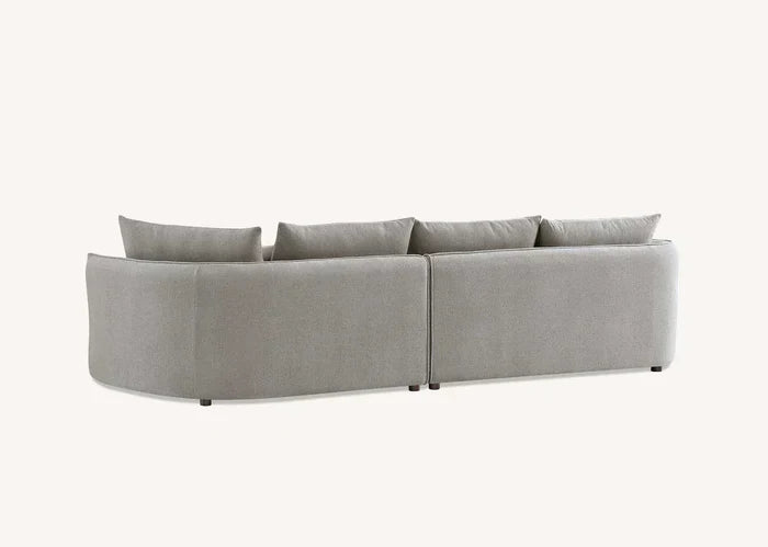Sofista Rubin Right Corner Sofa in Charcoal Boucle