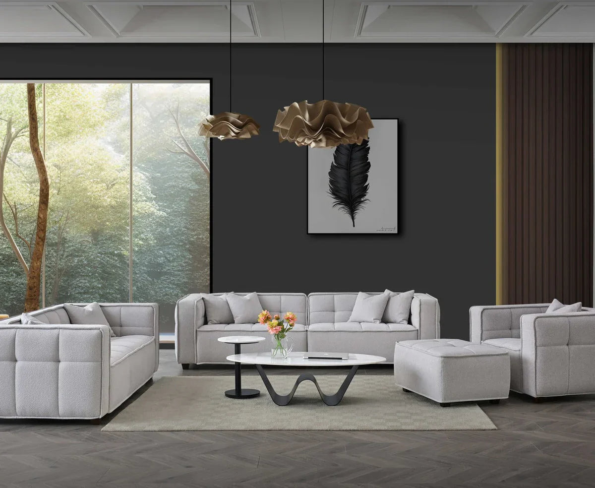 Murray Sofa in Putty Boucle Fabric