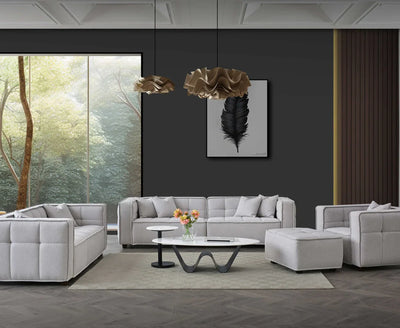 Murray Sofa in Putty Boucle Fabric