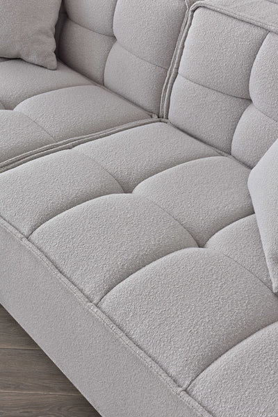 Murray Sofa in Putty Boucle Fabric