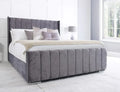 Porto Lined Wingback Bed – Classic Elegant Wingback Bed Frame for Bedrooms UK