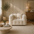 Sofista Bubble 1 Seater Sofa - modern rounded bubble cushion design in living room setting