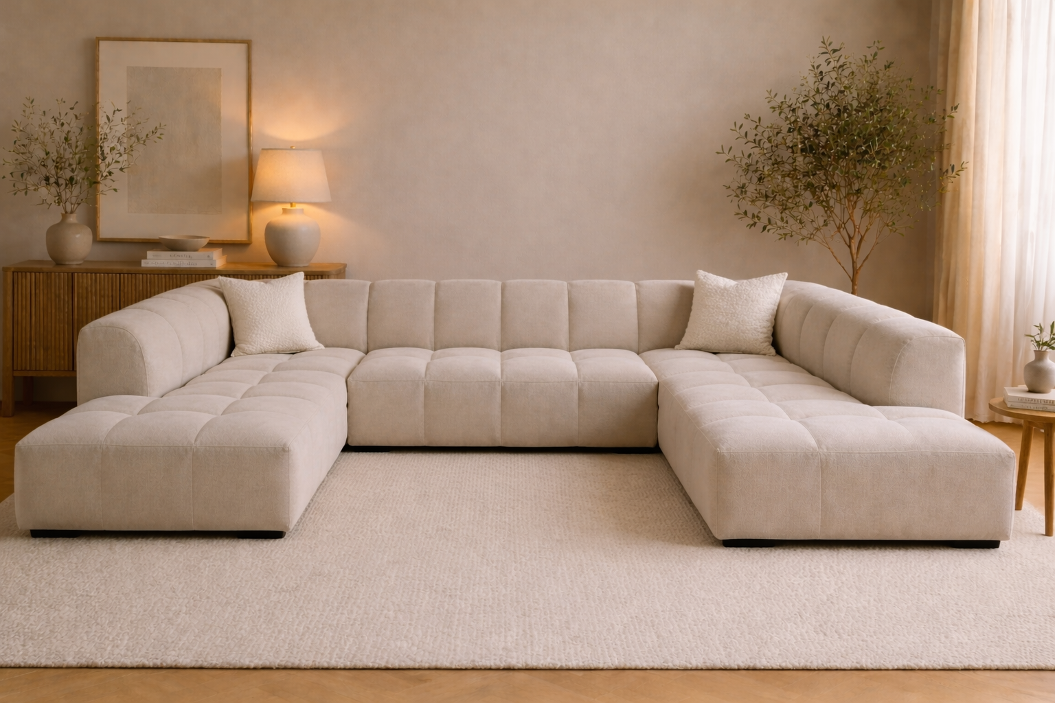 Sofista Pearl U Shape Sofa – Large Luxury Wraparound Sofa for Spacious Living Rooms UK