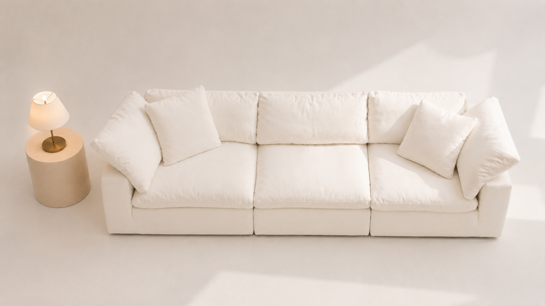 Sofista Cloud 3 Seater Sofa | Luxury Bouclé Family Sofa | Modern 3 Seater Sofa UK