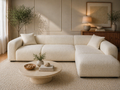 Sofista Luna L Shape Sofa Right Chaise – Contemporary Curved Corner Sofa UK