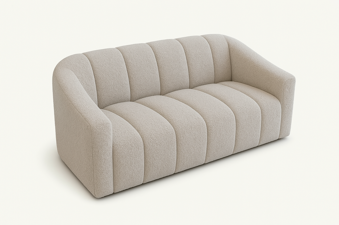 Sofista Astoria 2 Seater Sofa in Oatmeal Boucle Fabric - Sofista Living LTD 