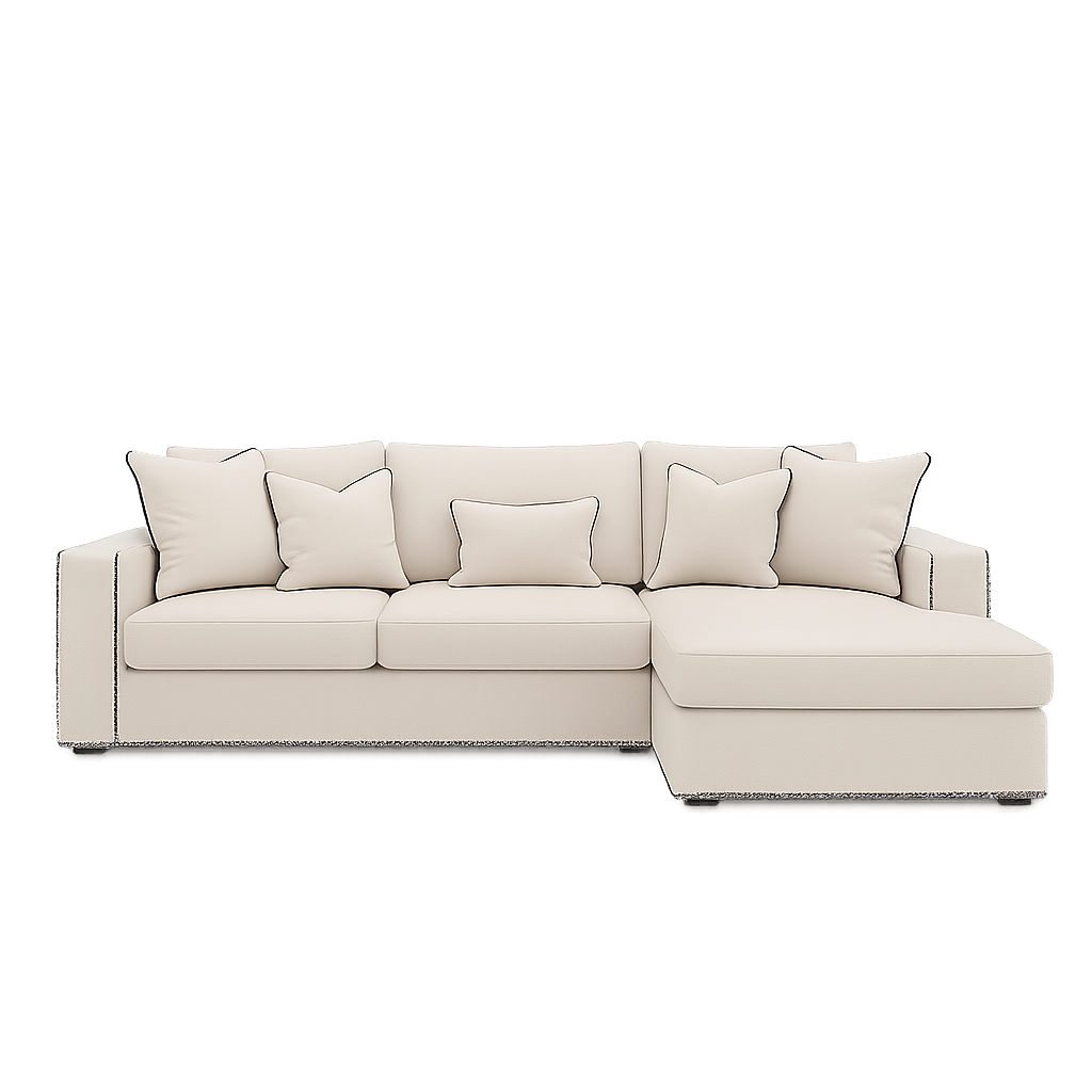 Sofista Mayfair Right Corner Sofa with Black Piping - Sofista Living LTD 