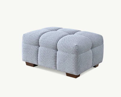 Tribeca Footstool in Pearl Boucle