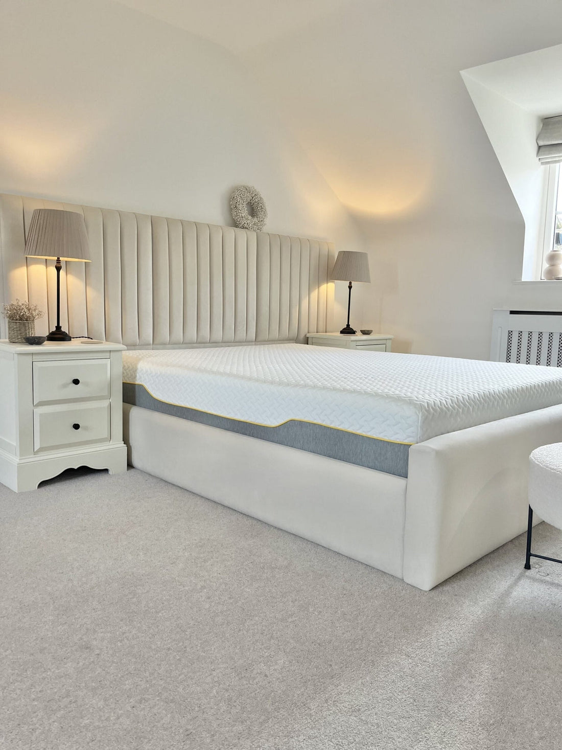Fitzroy Wide Headboard Bed - Sofista Living LTD 