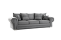 Sofista Mayfair 3 Seater Scatterback Sofa – Relaxed Luxury Family Sofa with Plush Cushions UK