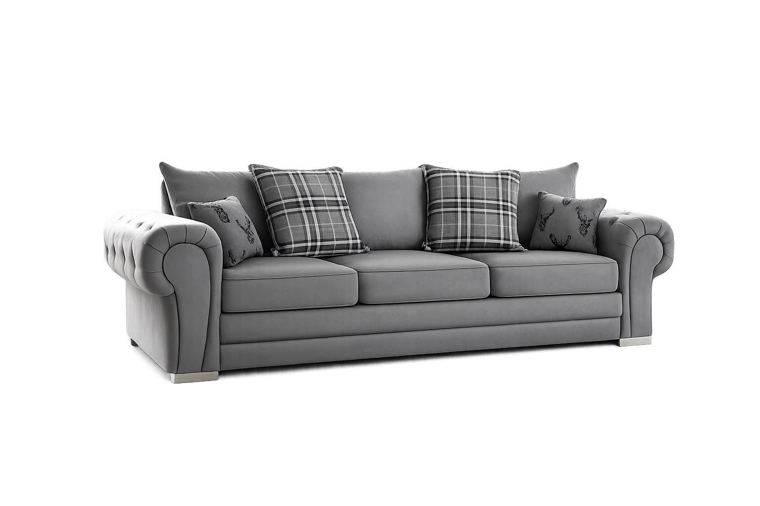 Sofista Mayfair 3 Seater Scatterback Sofa – Relaxed Luxury Family Sofa with Plush Cushions UK