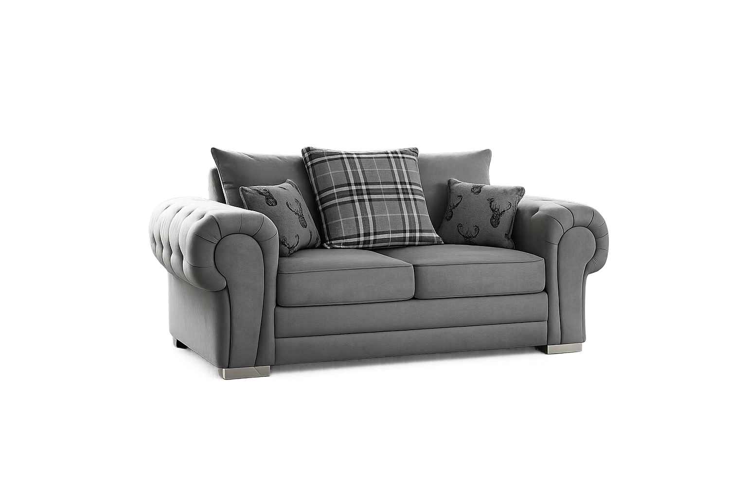Sofista Mayfair 2 Seater Scatterback Sofa – Relaxed Luxury Loveseat with Plush Cushions UK