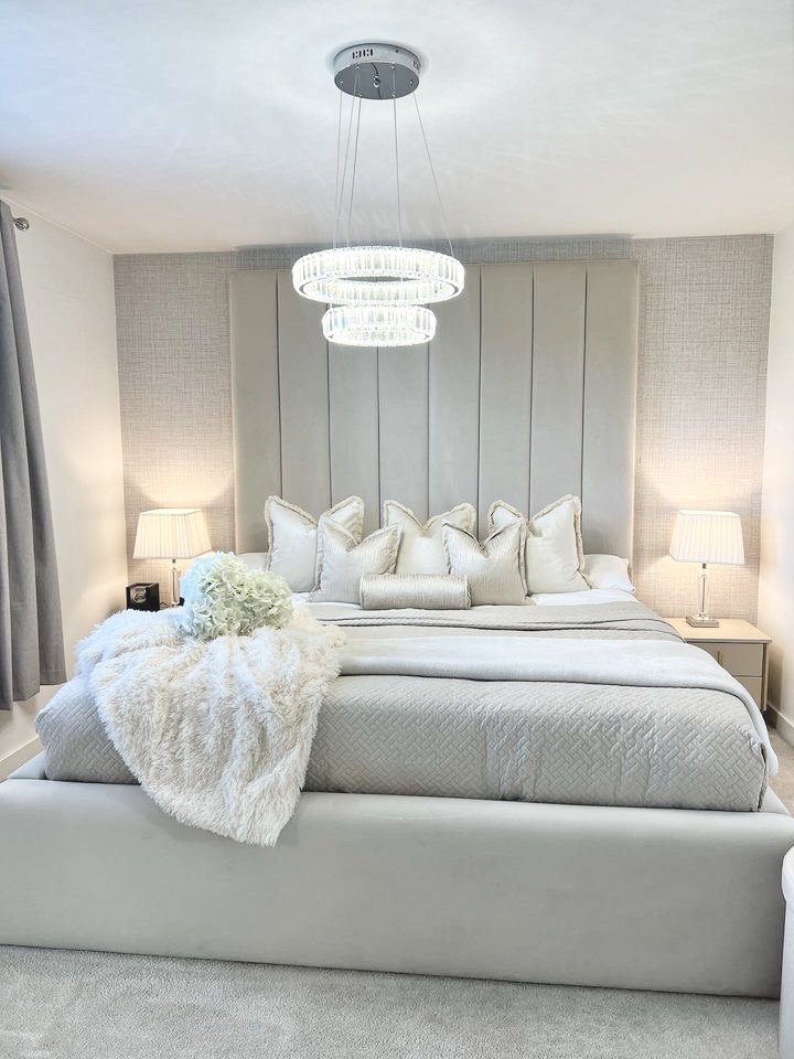 Knightsbridge Tall Headboard Bed - Sofista Living LTD 