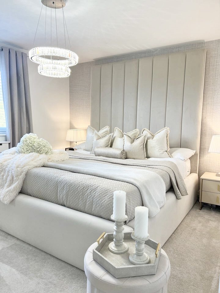 Knightsbridge Tall Headboard Bed - Sofista Living LTD 
