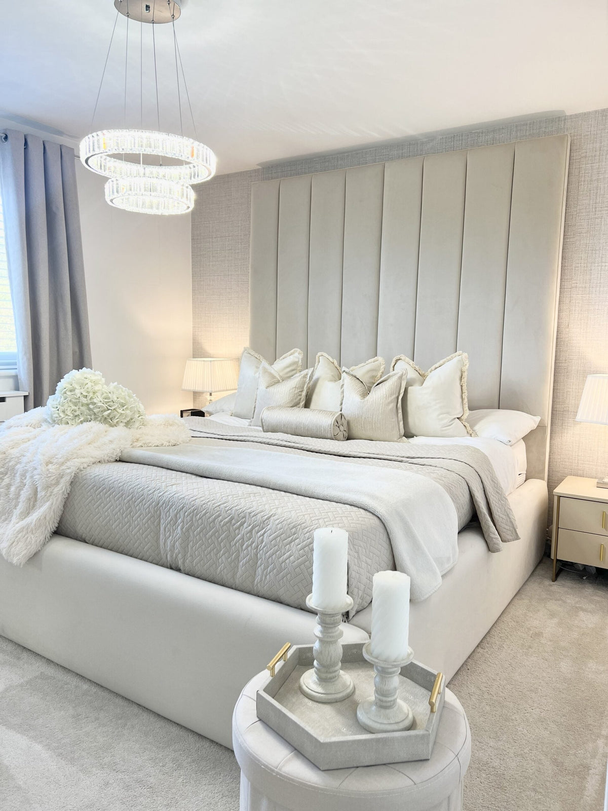 Knightsbridge Tall Headboard Bed - Sofista Living LTD 