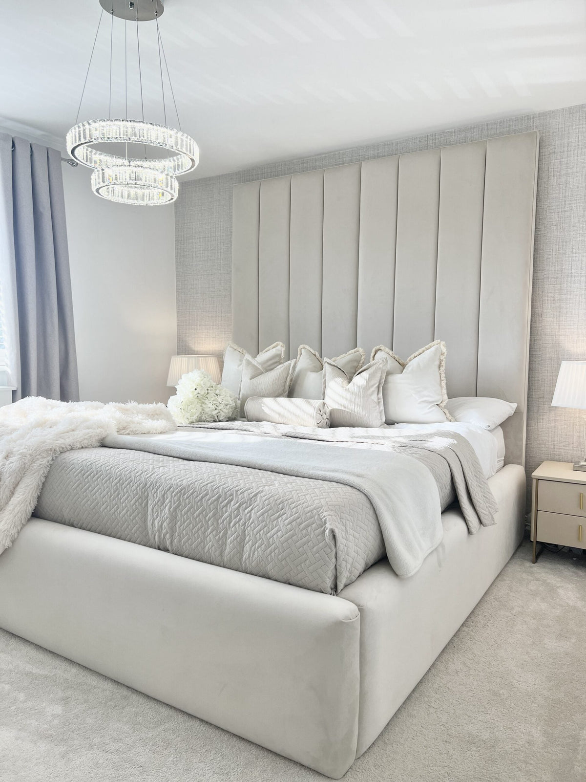 Knightsbridge Tall Headboard Bed - Sofista Living LTD 