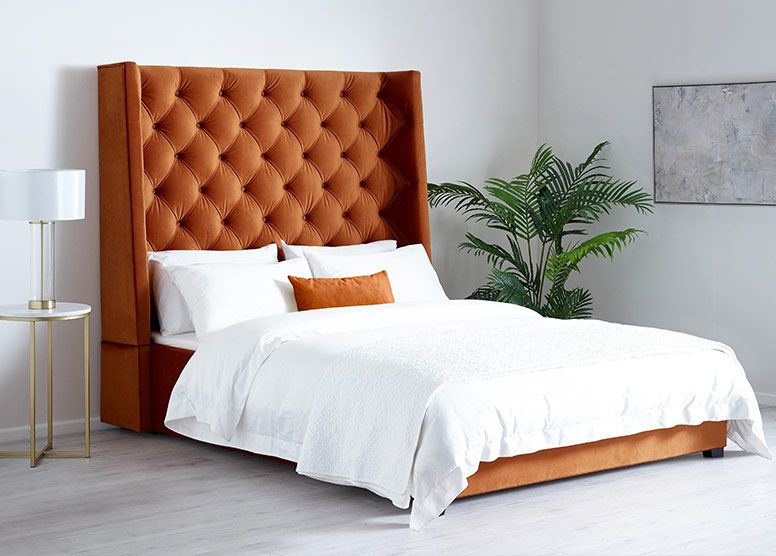 Dorchester Winged Bed - Sofista Living LTD 