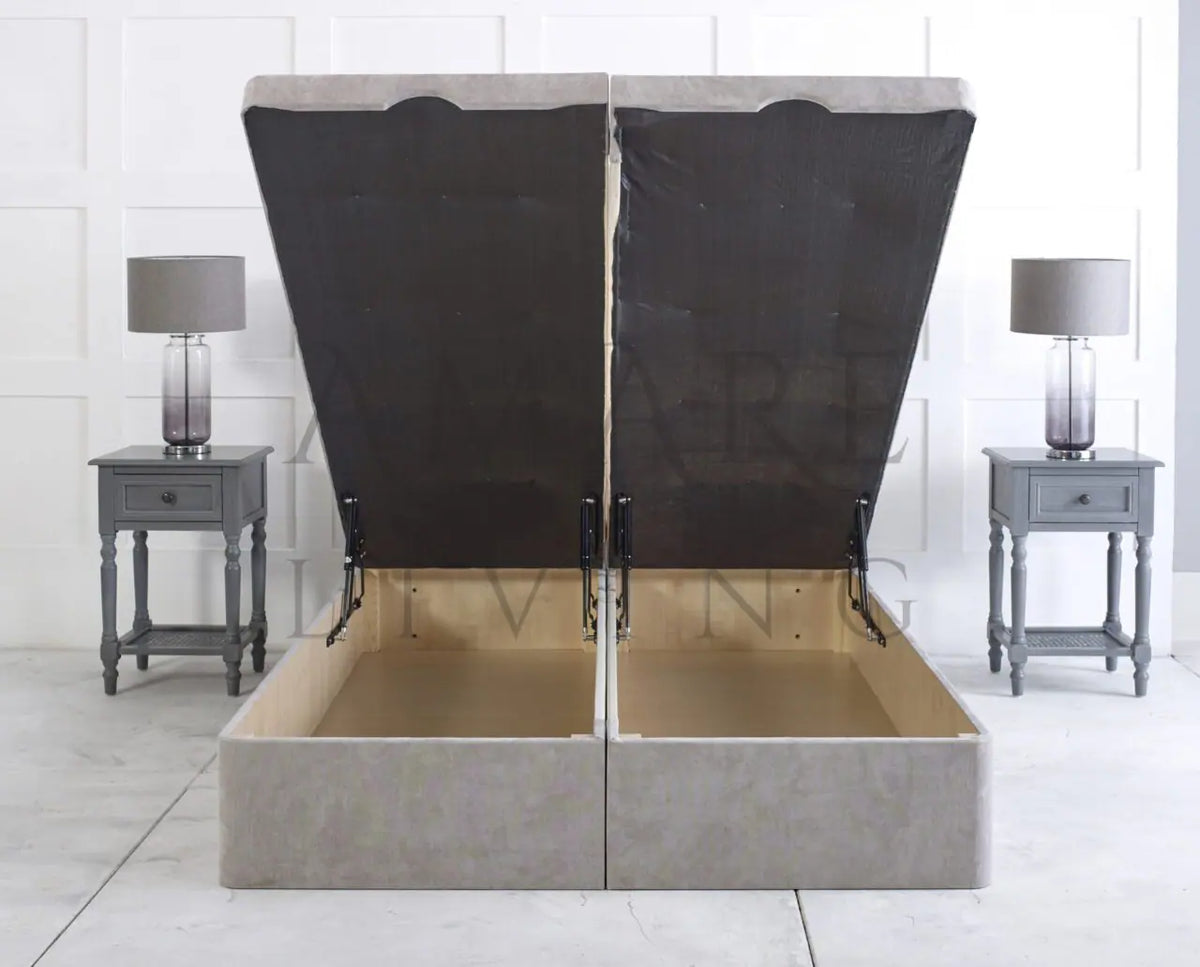 Luxe Linea Upholstered Bed - Sofista Living LTD 