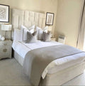 Luxe Linea Upholstered Bed - Sofista Living LTD 