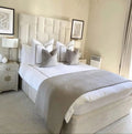 Luxe Linea Upholstered Bed - Sofista Living LTD 