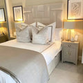 Luxe Linea Upholstered Bed - Sofista Living LTD 
