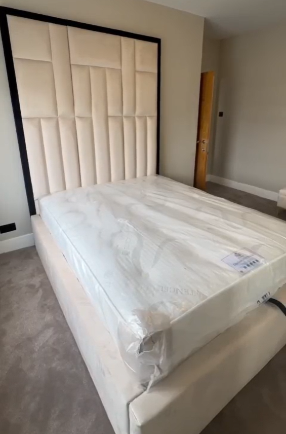 Sofista Velour Panel Bed