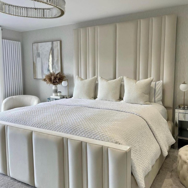 Venice Luxury Tall Headboard Bed - Sofista Living LTD 