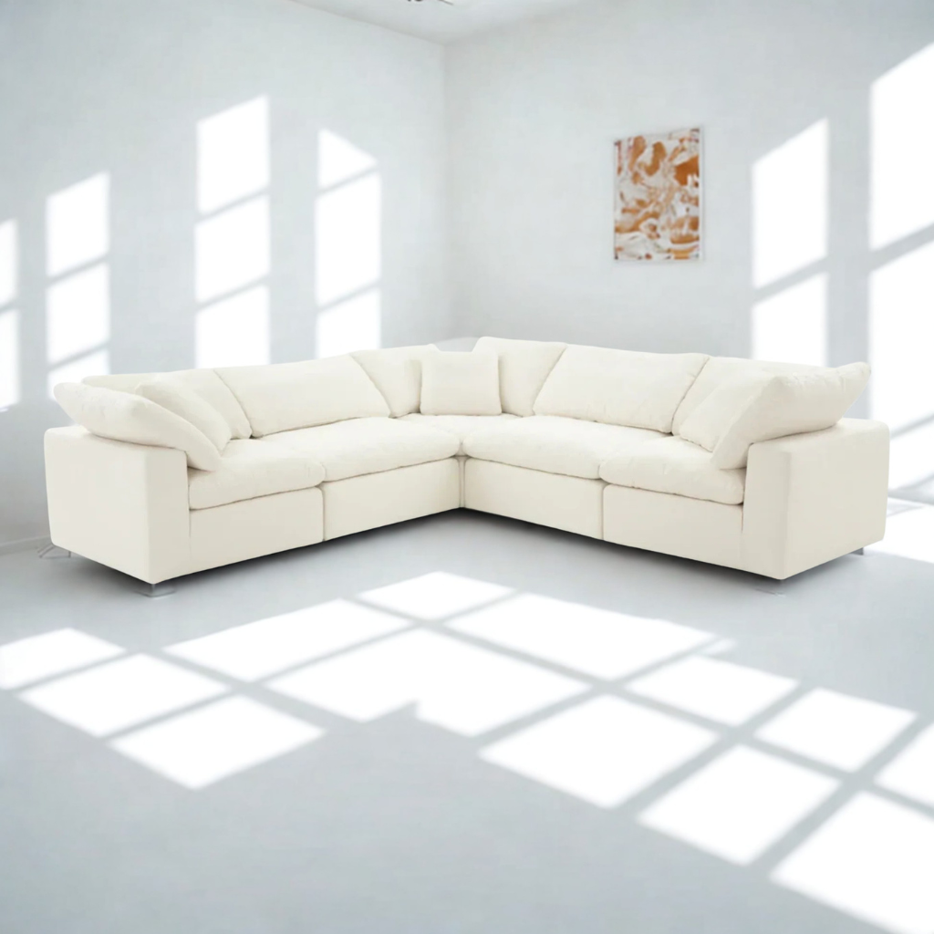 Sofista Cloud Corner Sofa – Luxury Bouclé Corner Sectional Sofa for Modern Living Rooms UK