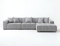 Sofista Leanord Right Corner Sofa in Cloudy Grey Boucle - Sofista Living LTD 